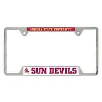Cadre de plaque d'immatriculation en métal chromé WinCraft Arizona State Sun Devils
