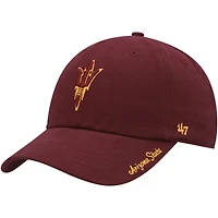 Casquette ajustable 47 Maroon Arizona State Sun Devils Miata Clean Up Logo pour femme