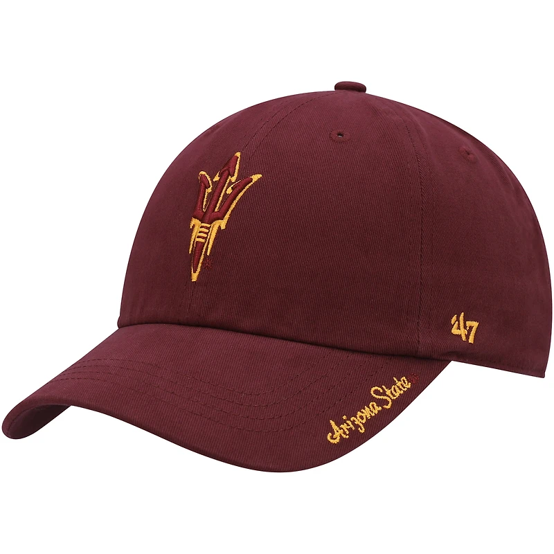 Casquette ajustable pour femme '47 Maroon Arizona State Sun Devils Miata Clean Up Logo