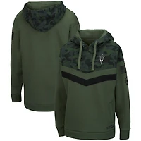 Women's Colosseum Olive/Camo Arizona State Sun Devils OHT Military Appreciation Extraction Chevron Pullover Hoodie