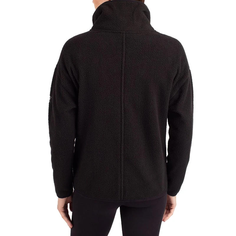 Women's Cutter & Buck Black Arizona State Sun Devils Cascade Eco Fleece Half-Zip Jacket