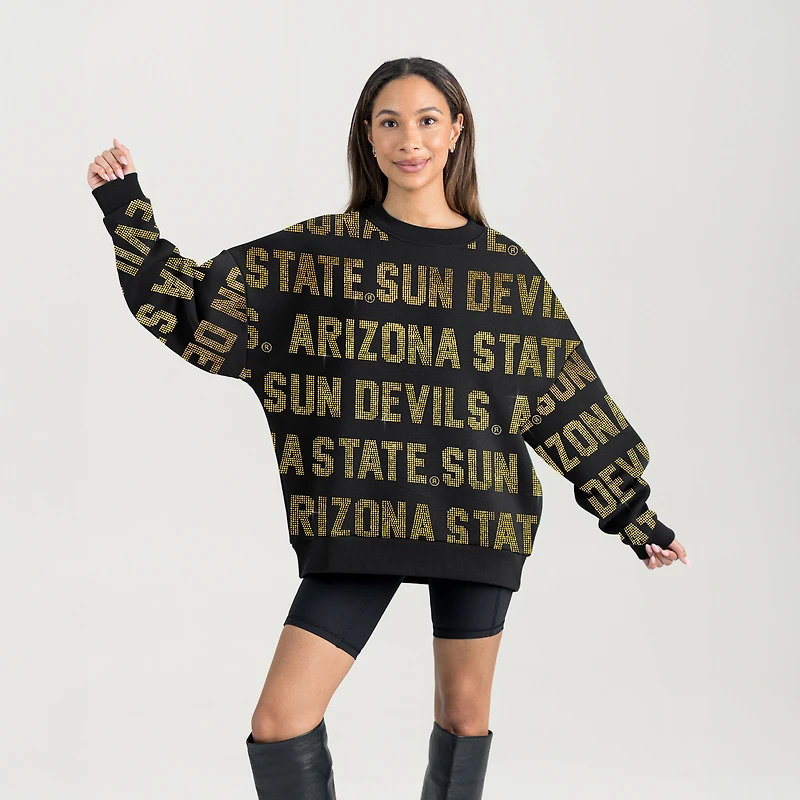 Women's Gameday Couture Black Arizona State Sun Devils Hype Era Sweatshirt