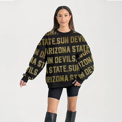 Women's Gameday Couture  Black Arizona State Sun Devils Hype Era Sweatshirt