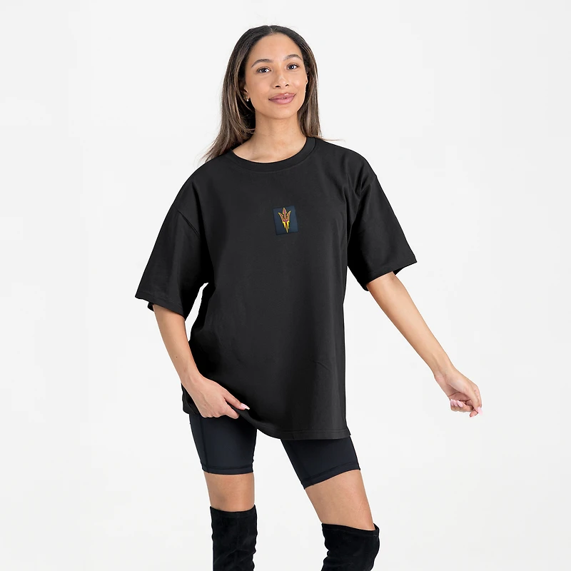 Women's Gameday Couture Black Arizona State Sun Devils Oversized Back at Ya T-Shirt