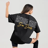 Women's Gameday Couture Black Arizona State Sun Devils Oversized Back at Ya T-Shirt