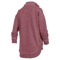 Women's Pressbox Maroon Arizona State Sun Devils Northfork Sojourn Poncho Quarter-Zip Sweatshirt
