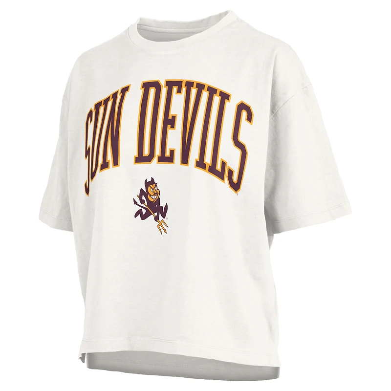 Women's Pressbox White Arizona State Sun Devils Nelson T-Shirt