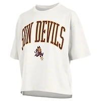 Women's Pressbox  White Arizona State Sun Devils Nelson T-Shirt