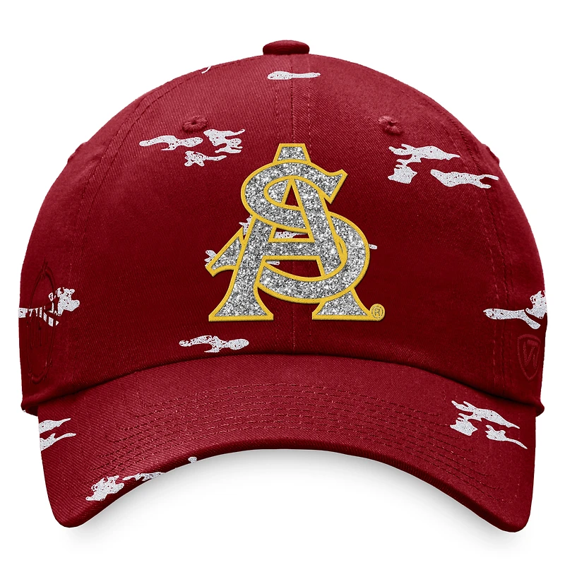 Women's Top of the World Maroon Arizona State Sun Devils OHT Military Appreciation Betty Adjustable Hat