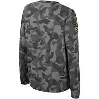 T-shirt à manches longues pour jeunes Colosseum Camo Arizona State Sun Devils OHT Appréciation militaire Dark Star