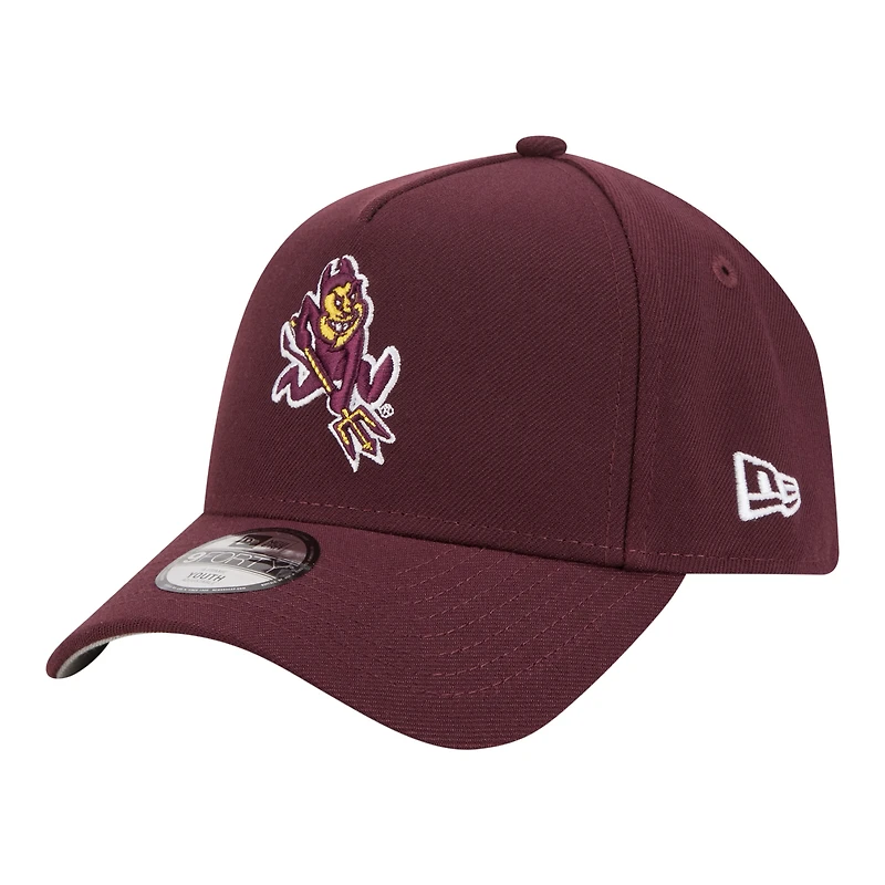 Casquette ajustable New Era 9FORTY A-Frame bordeaux Arizona State Sun Devils pour jeunes