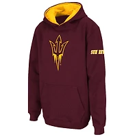 Youth Stadium Athletic Maroon Arizona State Sun Devils Big Logo Pullover Hoodie
