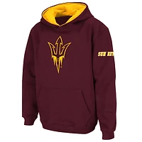 Youth Stadium Athletic Maroon Arizona State Sun Devils Big Logo Pullover Hoodie