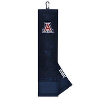 Serviette de toilette Arizona Wildcats 16" x 24" (40,6 x 61 cm) à trois volets, motif visage et club