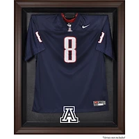 Vitrine de présentation du maillot avec logo encadré marron des Wildcats de l'Arizona