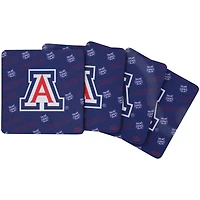 Lot de quatre sous-verres carrés à répétition Arizona Wildcats