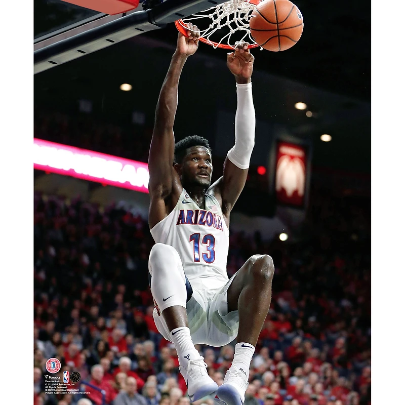 Photographie non signée du dunk de Deandre Ayton, Arizona Wildcats