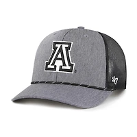 Casquette ajustable en corde de carbone grise Arizona Wildcats '47 pour homme