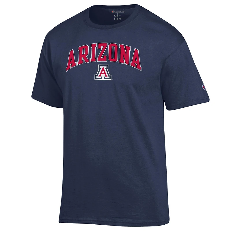 T-shirt à logo arqué Champion Navy Arizona Wildcats pour homme