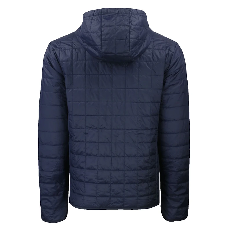 Men's Cutter & Buck  Navy Arizona Wildcats Rainier Eco PrimaLoft Hooded Full-Zip Jacket
