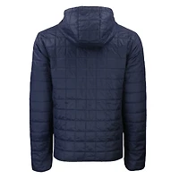 Men's Cutter & Buck  Navy Arizona Wildcats Rainier Eco PrimaLoft Hooded Full-Zip Jacket