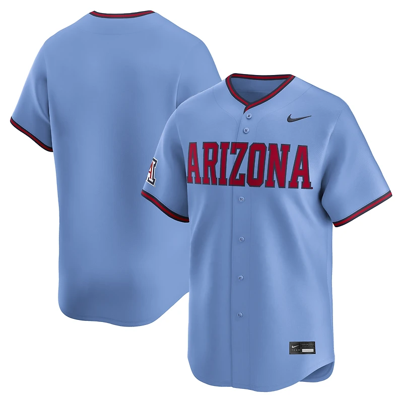 Maillot Nike bleu clair Arizona Wildcats Limited Home Wordmark pour homme