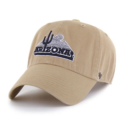 Men's '47 Khaki Arizona Wildcats Vault Clean Up Adjustable Hat