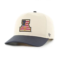 Casquette ajustable pour homme '47 Arizona Wildcats, coloris naturel/marine, drapeau américain.
