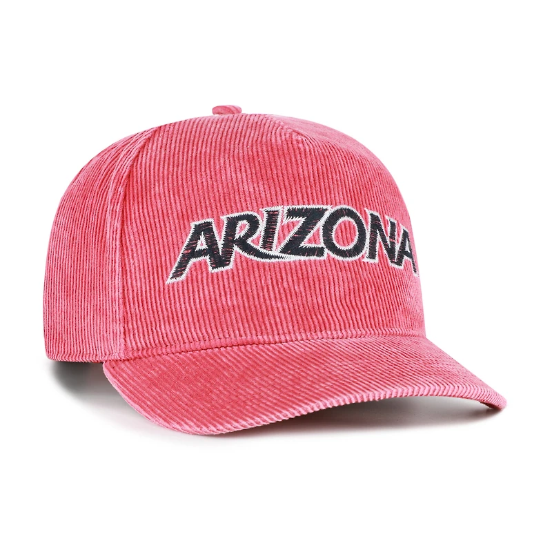 Casquette ajustable en velours côtelé Arizona Wildcats « Reclaim Snow Wash » rouge '47