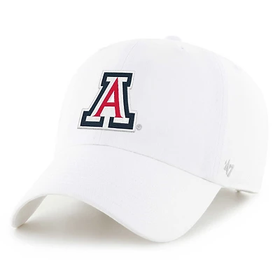 Casquette réglable Clean Up '47 blanche pour hommes des Wildcats de l'Arizona