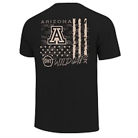 T-shirt noir à superposition de camouflage OHT des Wildcats l'Arizona pour homme