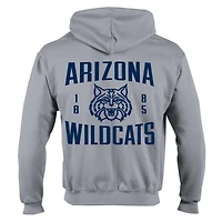 Sweat à capuche zippé en polaire Champion gris Arizona Wildcats Varsity Powerblend pour homme