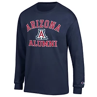 T-shirt à manches longues bleu marine avec logo des anciens Wildcats de l'Arizona pour homme