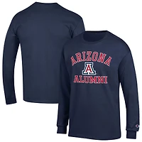 Men's Champion  Navy Arizona Wildcats Alumni Logo Long Sleeve T-Shirt