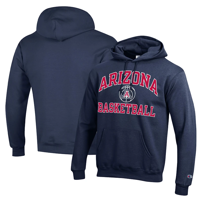 Sweat à capuche Powerblend pour hommes, bleu marine, Arizona Wildcats Basketball Icon
