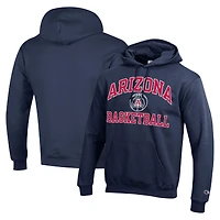 Sweat à capuche Powerblend pour hommes, bleu marine, Arizona Wildcats Basketball Icon