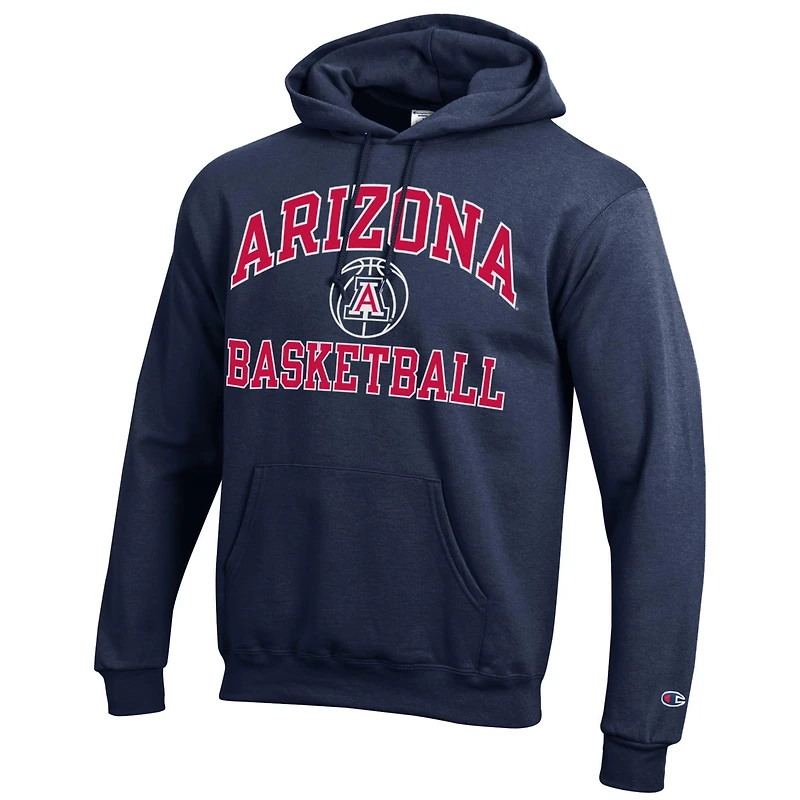 Sweat à capuche Powerblend pour hommes, bleu marine, Arizona Wildcats Basketball Icon