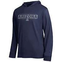 Men's Champion  Navy Arizona Wildcats Gradient All-Star Long Sleeve Hooded T-Shirt