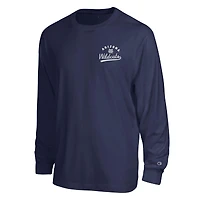 Men's Champion  Navy Arizona Wildcats Laminated All-Star Long Sleeve T-Shirt