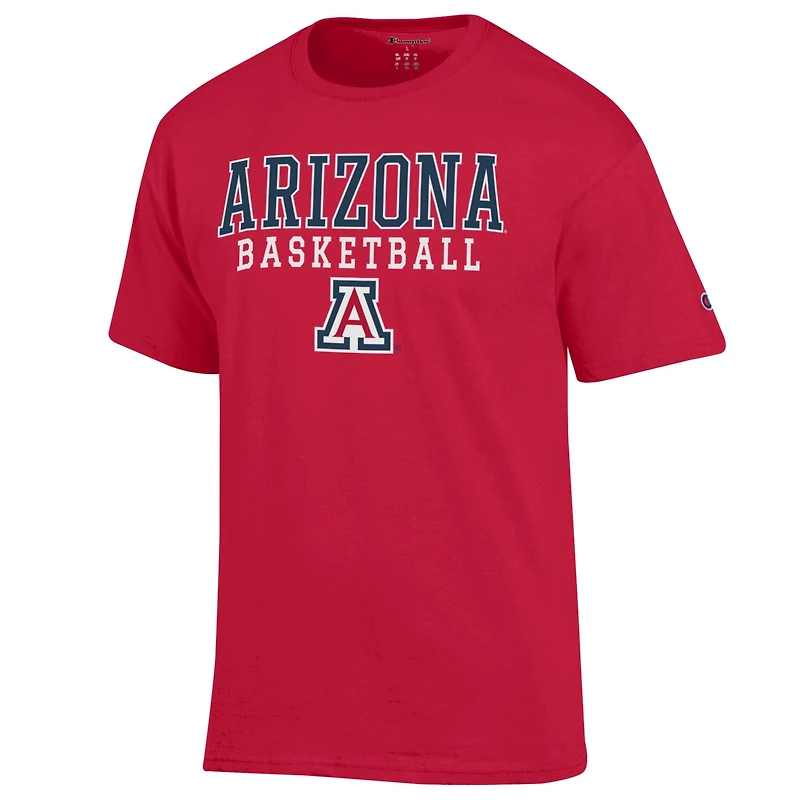 T-shirt de basketball rouge Champion Stack des Wildcats l'Arizona pour homme