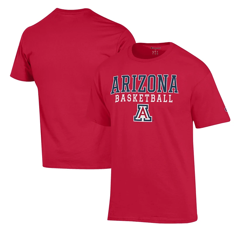 T-shirt de basketball rouge Champion Stack des Wildcats l'Arizona pour homme
