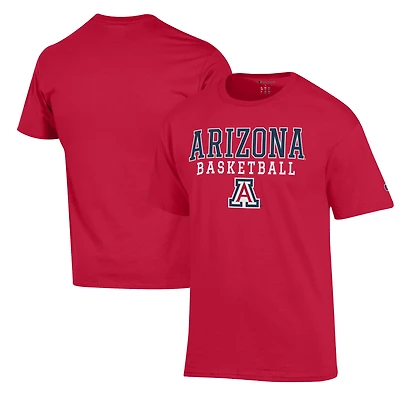 T-shirt de basketball rouge Champion Stack des Wildcats l'Arizona pour homme