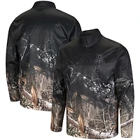 Veste à quart de zip Colosseum noir/Realtree Camo pour hommes des Wildcats l'Arizona