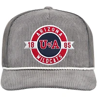Casquette de camionneur ajustable pour homme Colosseum Gray Arizona Wildcats Where's My Hat Podium