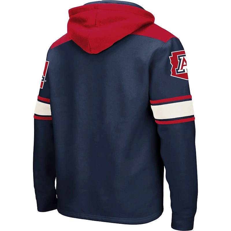 Sweat à capuche lacets Colosseum Navy Arizona Wildcats 2.0 pour hommes