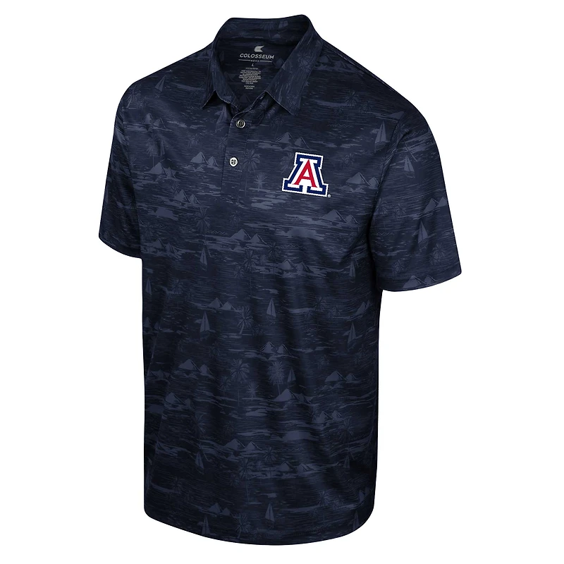 Polo Colosseum bleu marine à imprimé Daly des Wildcats de l'Arizona pour hommes