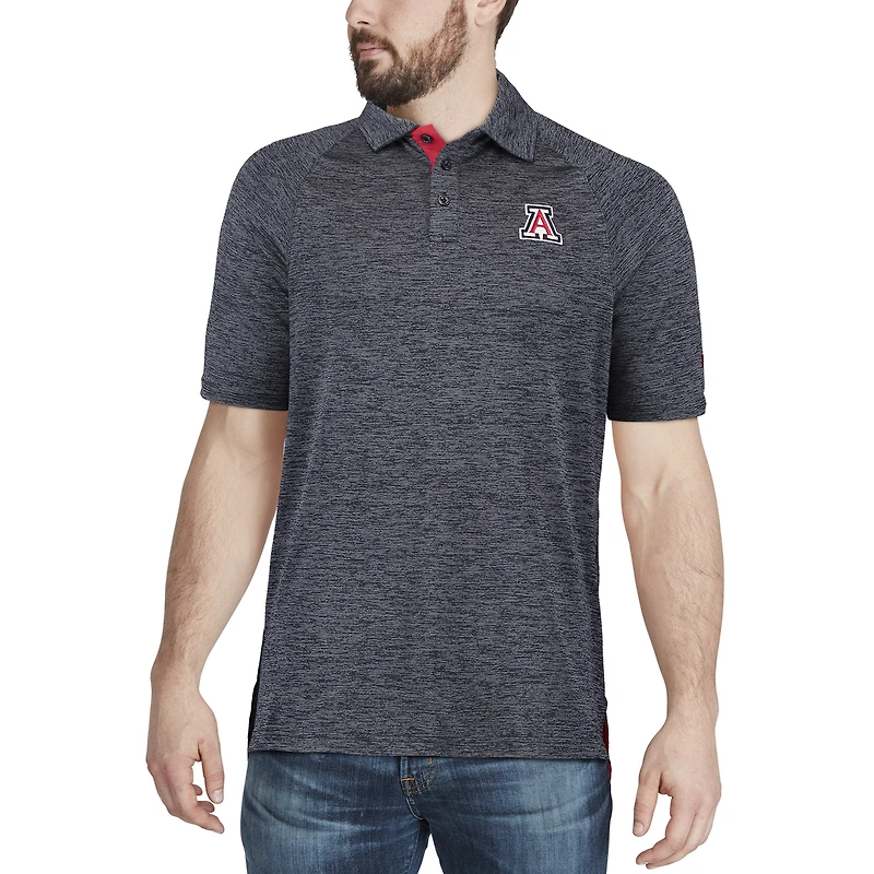 Men's Colosseum Navy Arizona Wildcats Down Swing Polo