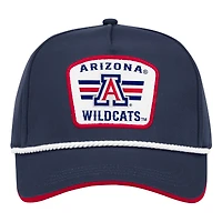 Casquette ajustable Colosseum Navy Arizona Wildcats pour homme avec logo sur le podium