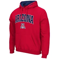 Sweat à capuche Colosseum Red Arizona Wildcats Arch & Logo 3.0 pour hommes
