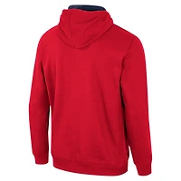 Sweat à capuche demi-zippé rouge Colosseum pour hommes des Arizona Wildcats
